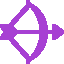 Logo przedstawiające łuk i strzałę.